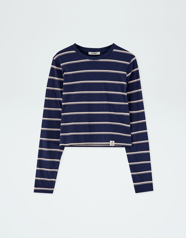 Long Sleeves Crop Top