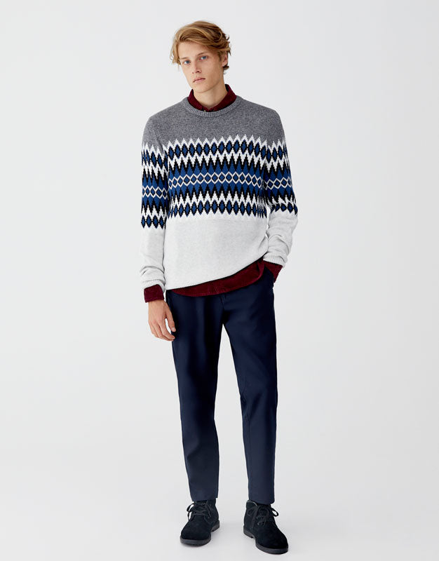 Kasuri Jersey Button-Up