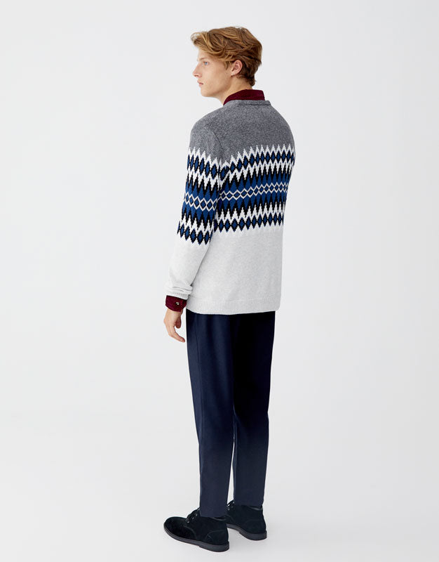 Kasuri Jersey Button-Up